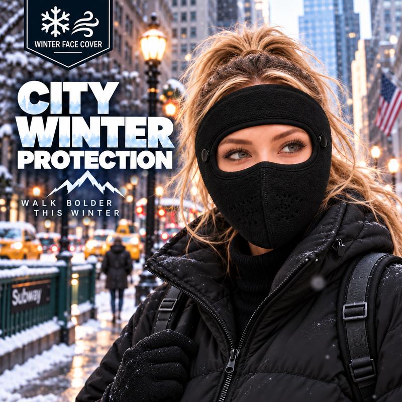 Winter Face Mask with Detachable Goggles, Windproof Thermal Fleece Lined Full Face Cover for Men and Women, Breathable Cold Weather Protection for Outdoor Cycling Motorcycle Riding Skiing Snowboard rider Windproof face covers & mask headwear sport