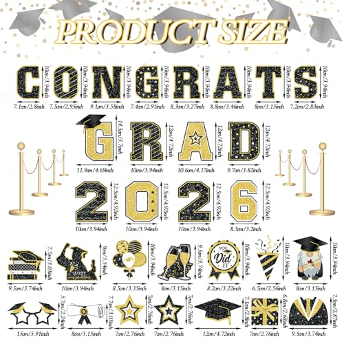 2026 Graduation Car Magnets & Refrigerator Decals