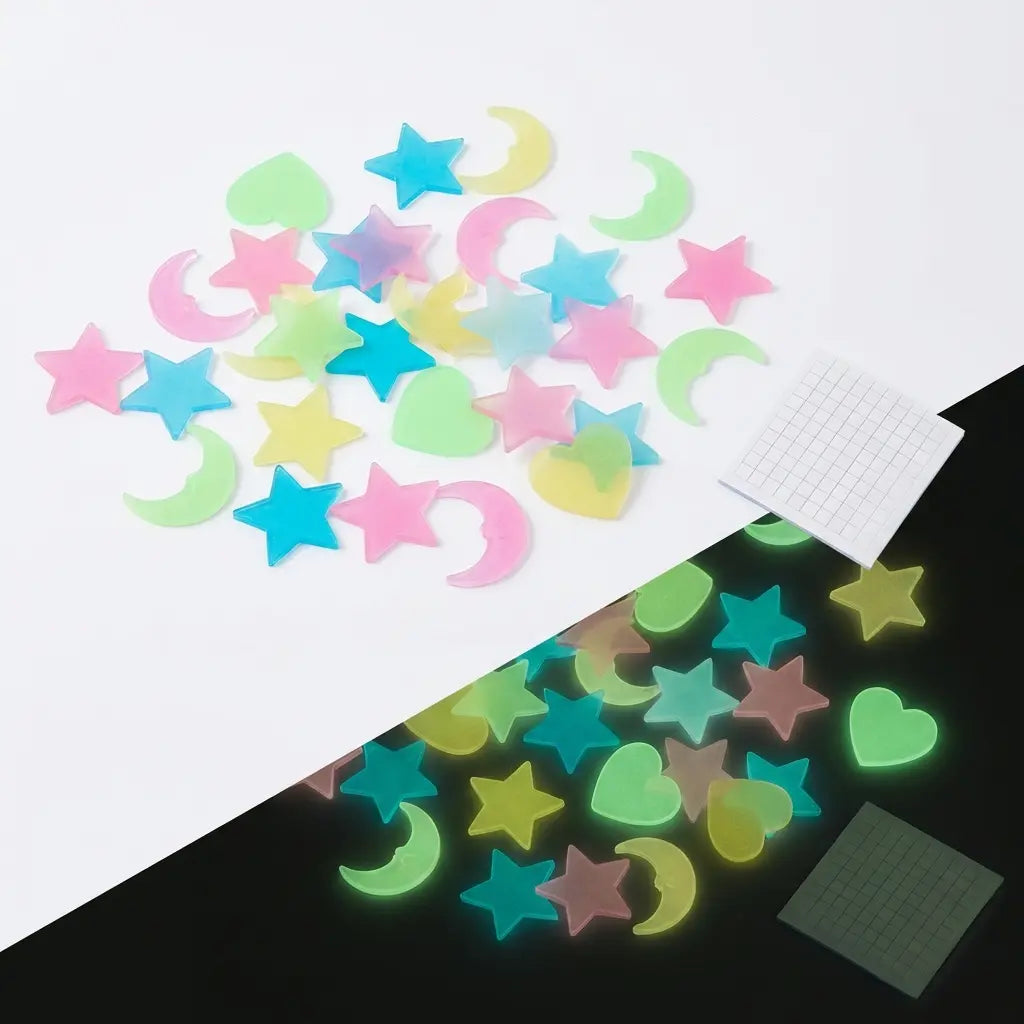 100-300pcs Glow in the Dark Stars - Luminous Ceiling & Wall Stickers for Kids Room