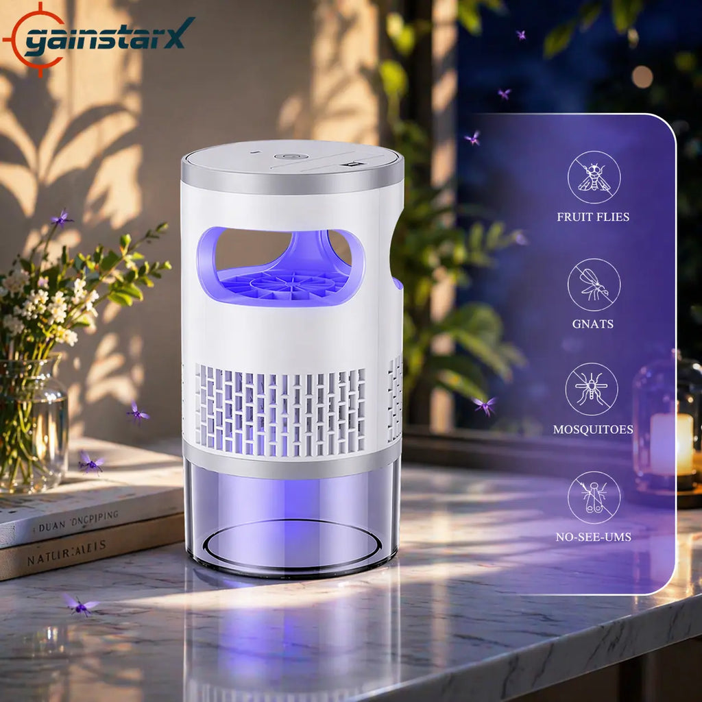 Gainstarx Indoor Suction Insect Trap with Light (Non-Zapper)