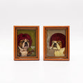 Funny Vintage Art Frame Fridge Magnets - Quirky Animal Portraits for Home & Office