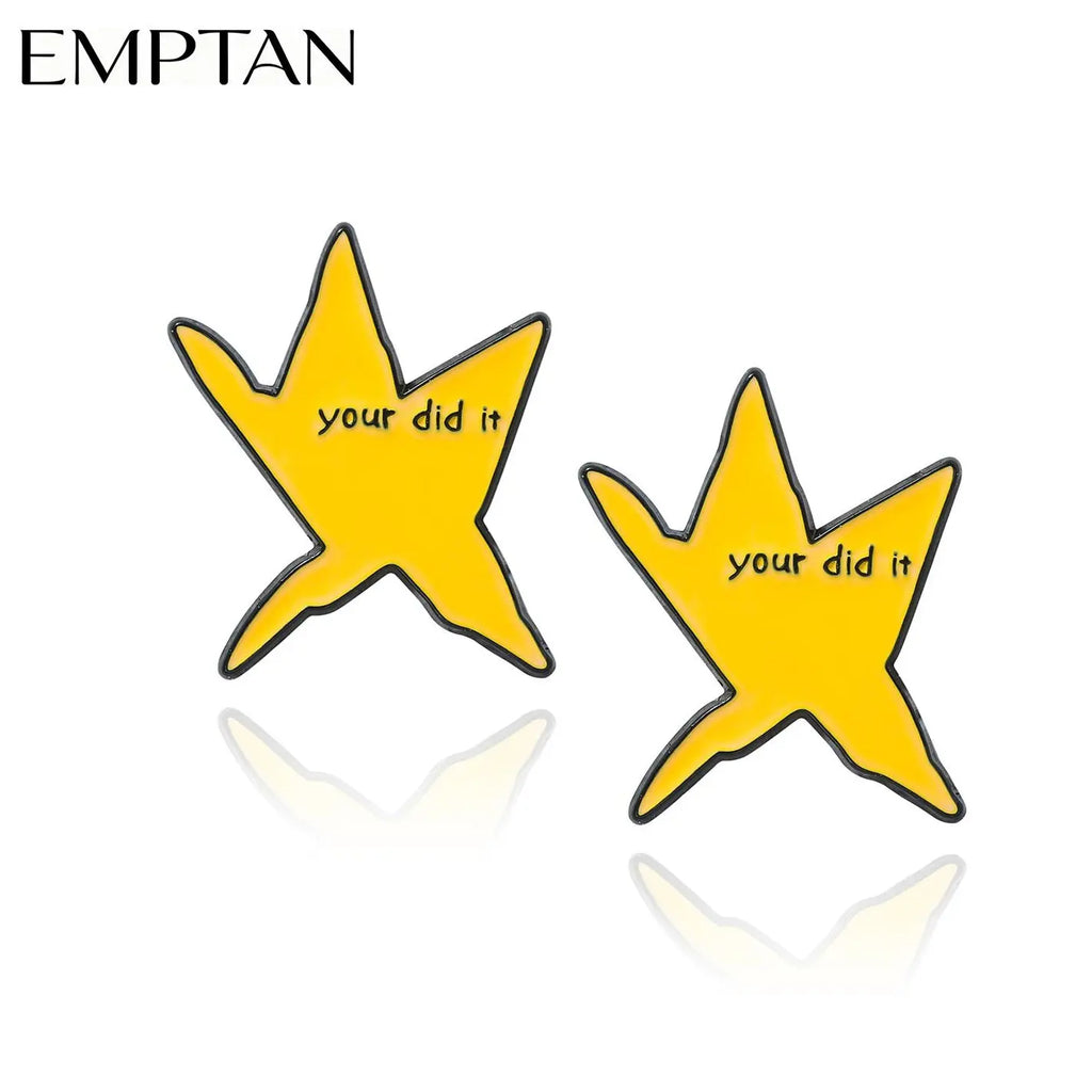 EMPTAN 2PCS Motivational Star Pins - 2026 Graduation Gifts