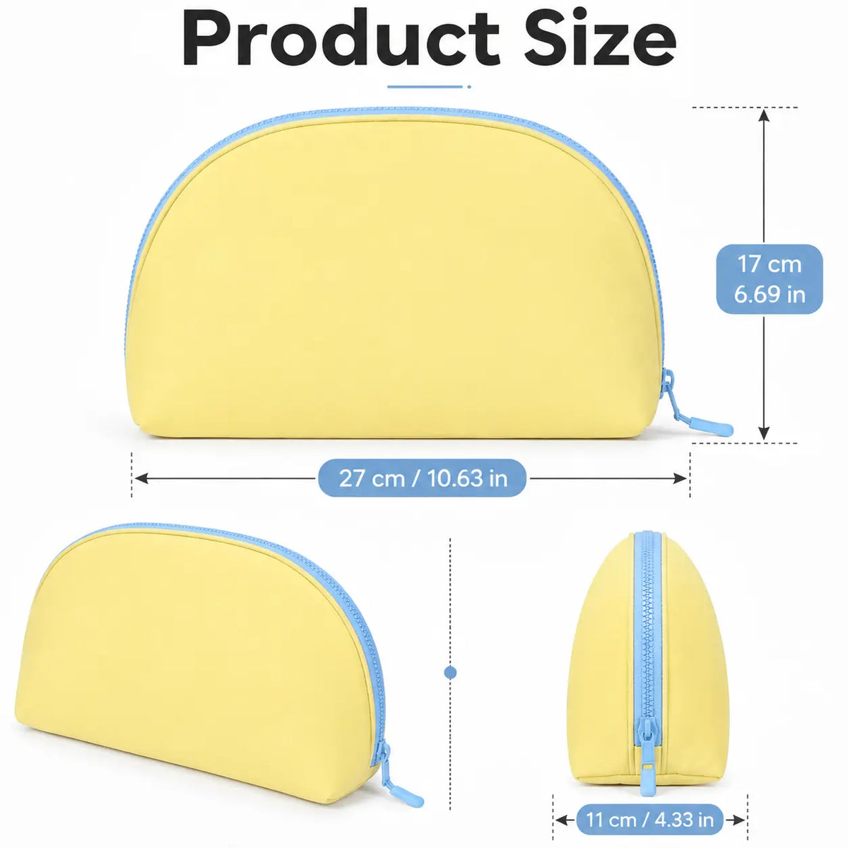 3-in-1 Travel Lingerie Organizer Bag, Shell-Shaped Bra Panties & Socks Storage Pouch, Water-Resistant Portable Underwear Case for Trips & Travel