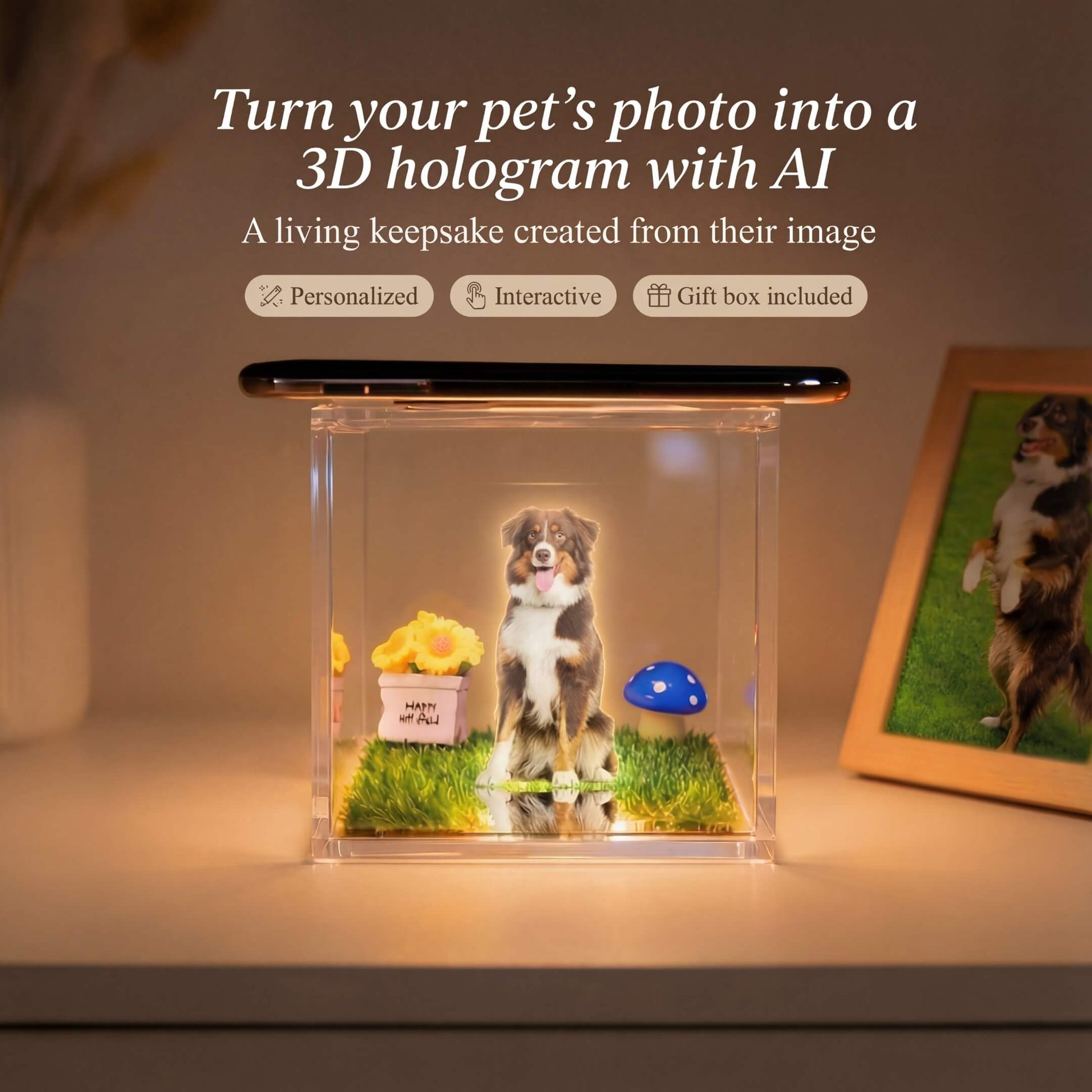 Personalized Holographic Memory. Keep their memory close always.