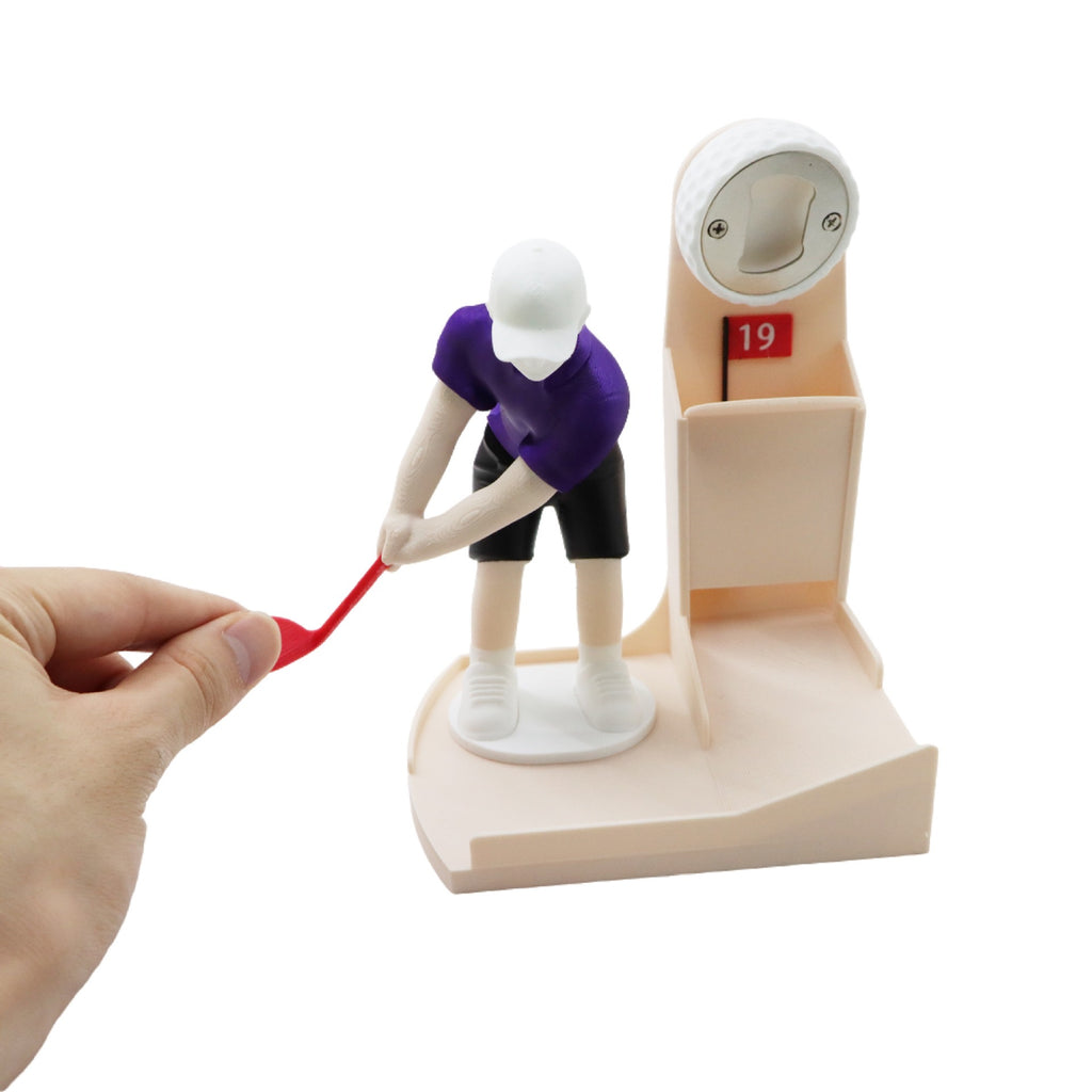 Mini Golf Bottle Opener Game, Novelty Beer Cap Launcher, Funny Gift for Golf Lovers