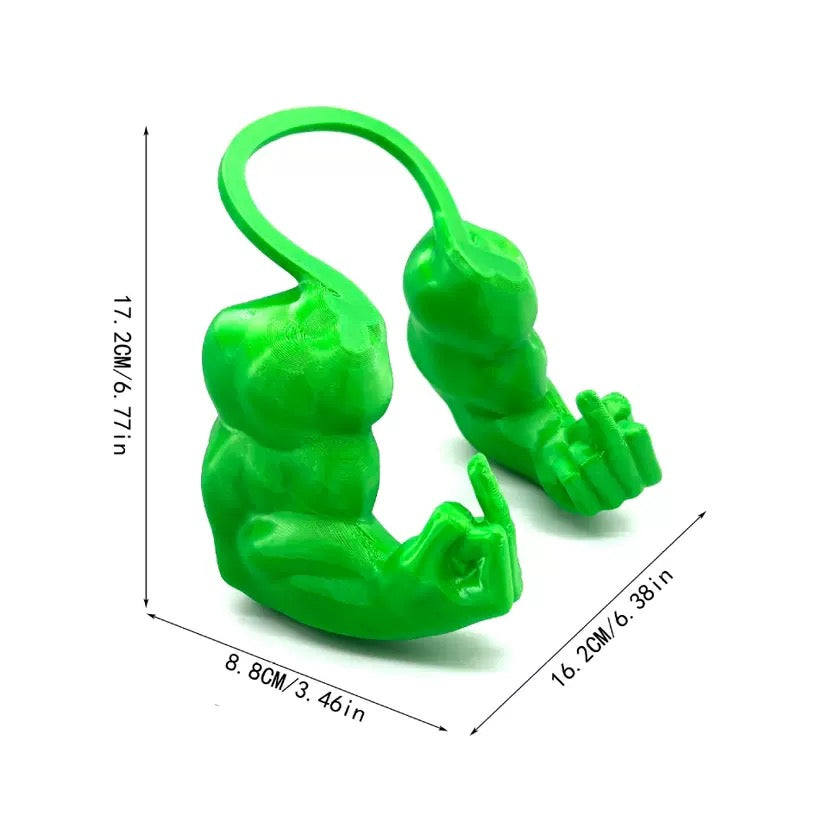 Cat Muscle Arm with Middle Finger 3D Printed Hulks Muscle Cat Arm for Neck
