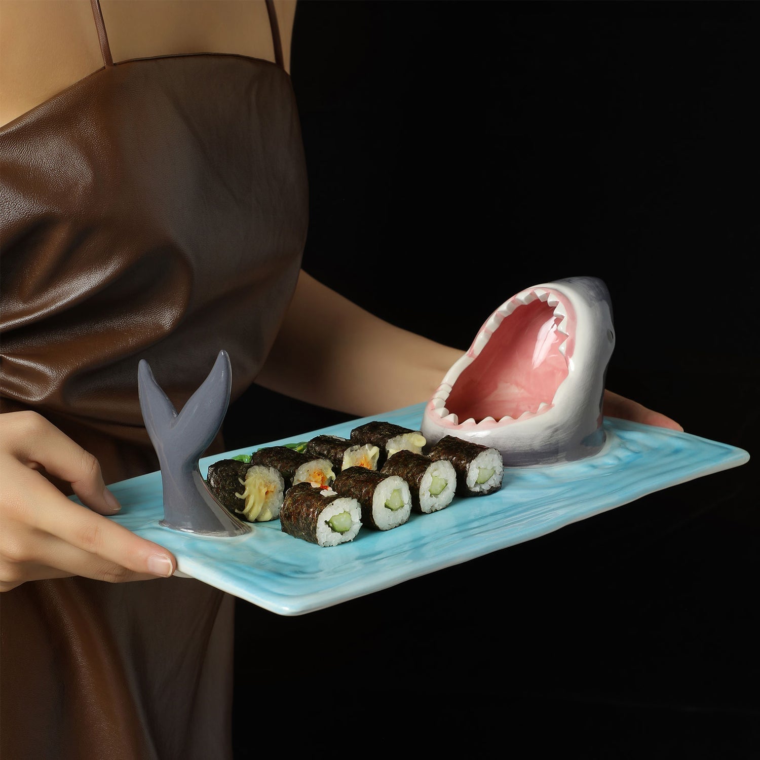 Hungry Shark Ceramic Plate