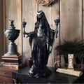 Gothic Hecate Statue, Dark Goddess Holding Torch, Witch Sculpture, Halloween Decor, Mystical Altar, Religious Decoration, Resin Home Ornament