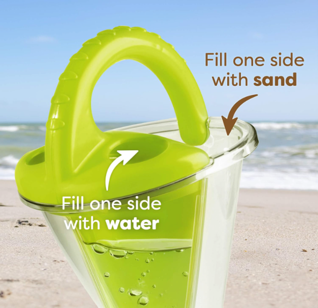 Sand and Water Mixing Funnel, Beach Sand Toy for Sand Castles Building, ABS Outdoor Play Tool for Beach and Garden, Sand and Water Funnel Toy, 26 x 16 cm