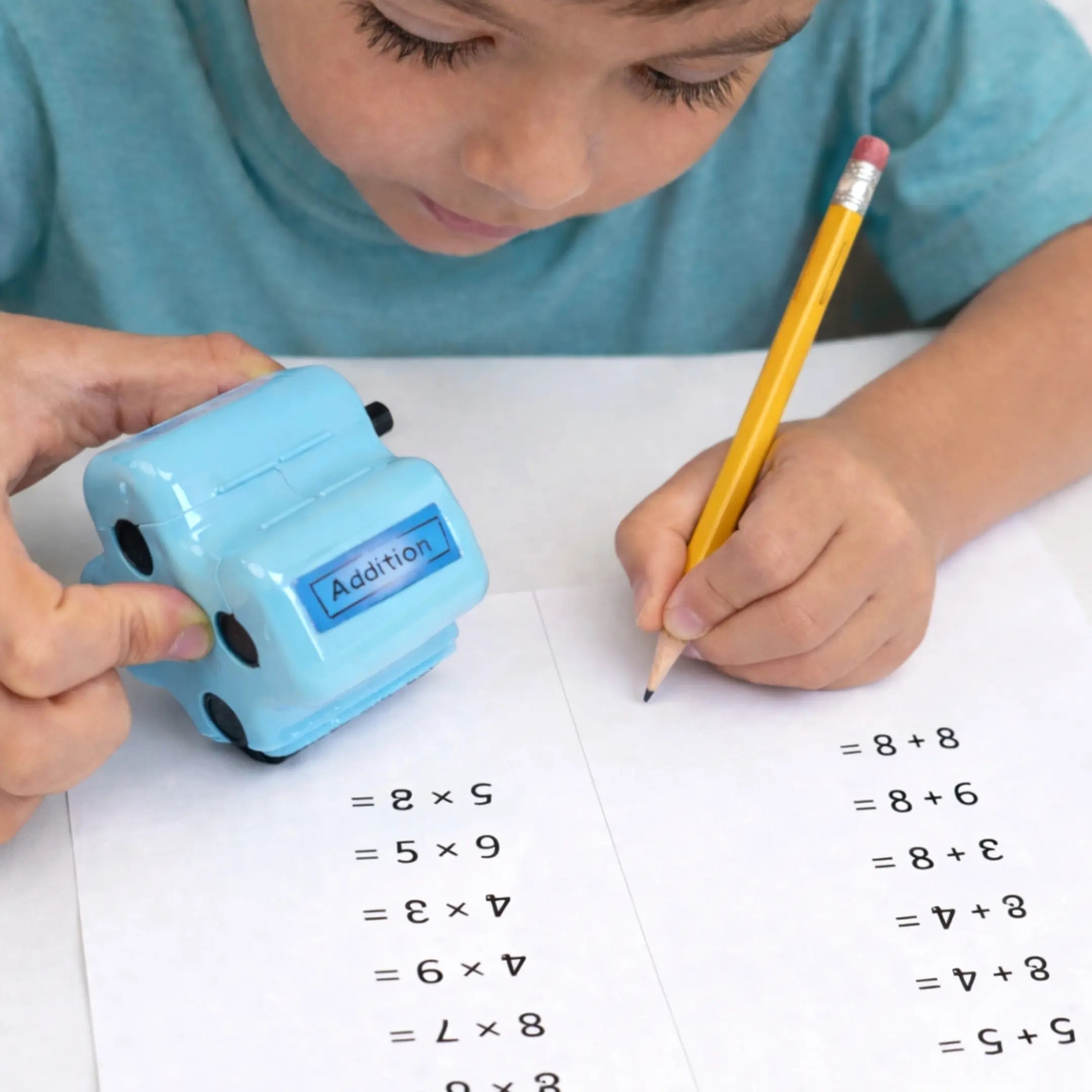 4-in-1 Math Roller Stamp for Kids' Math Practice