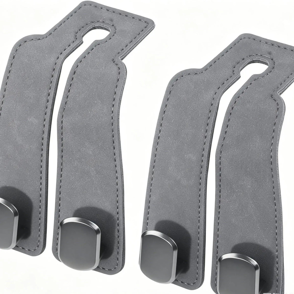 2-Pack Car Headrest Hooks, Heavy-Duty Car Seat Organizer Hooks for Purses, Handbags, Groceries & Backpacks