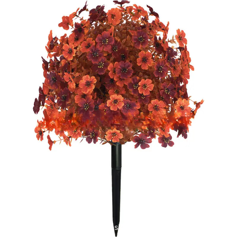 Artificial Flowers for Outdoor Indoor Garden Home Decoration, Plastic Faux Flowers, Faux Flower Daisy with Eucalyptus Leaves Fake Plants Greenery Boxwood Porch Patio