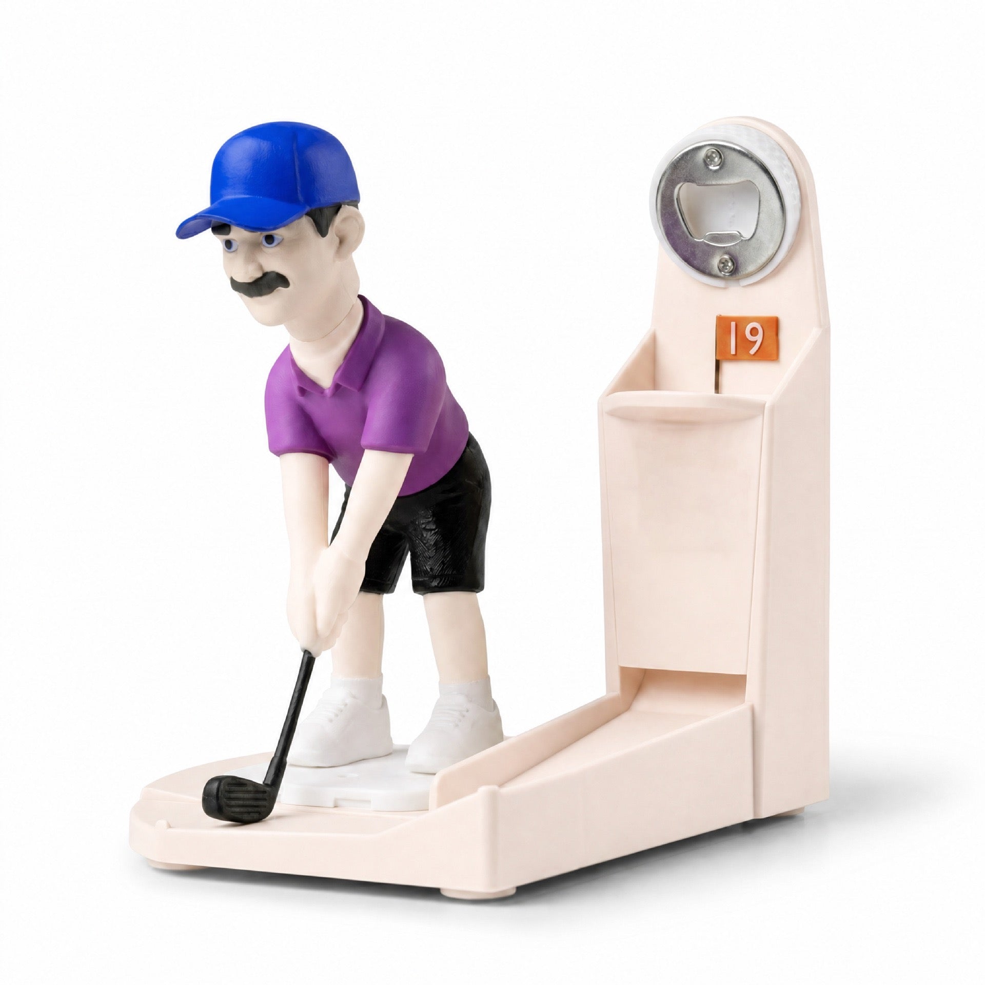 Mini Golf Bottle Opener Game, Novelty Beer Cap Launcher, Funny Gift for Golf Lovers