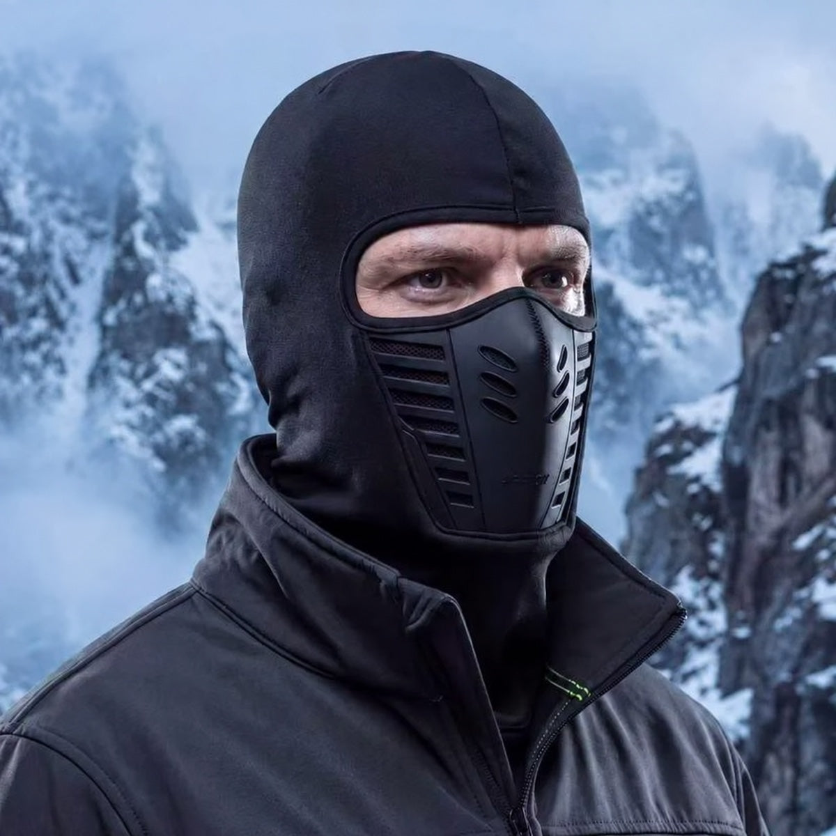Unisex Fleece Balaclava with Vented Face Cover – Windproof Winter Ski & Motorcycle Mask