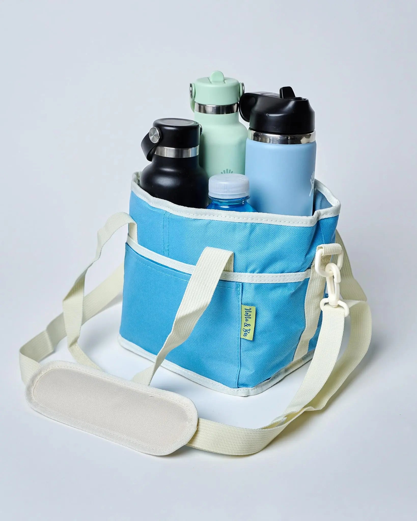 Family Size 4 Compartment Drink Bag, Multiple Tumbler Carrier Caddy