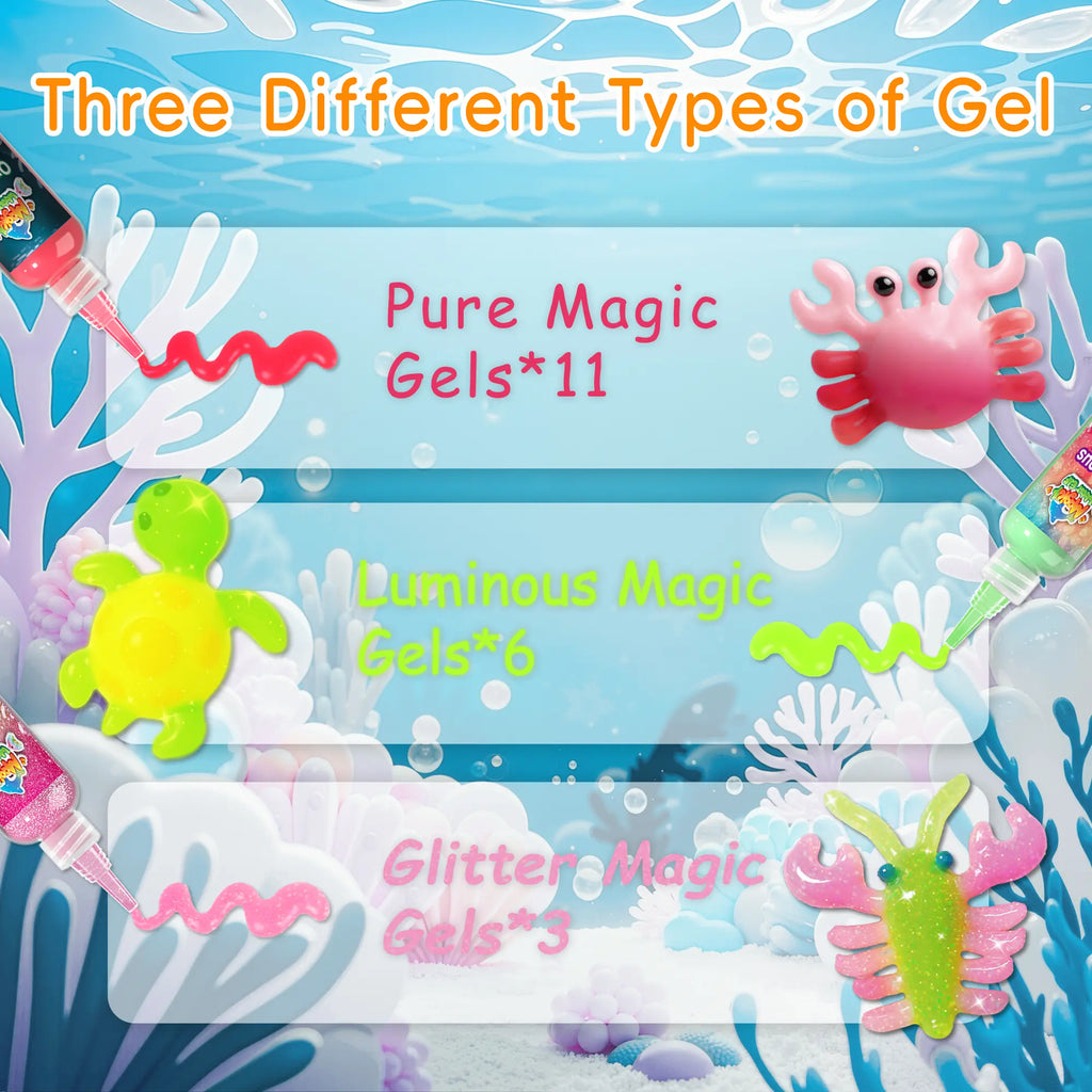 Magic Water Elf Toy Kit,Aqua Fairy Water Gel kit, Teach children color coordination ,Water Pets, Birthday Gifts,Valentine's Day
