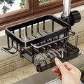 Faucet-Mount Sink Organizer Rack – Drip Tray & Sponge Holder