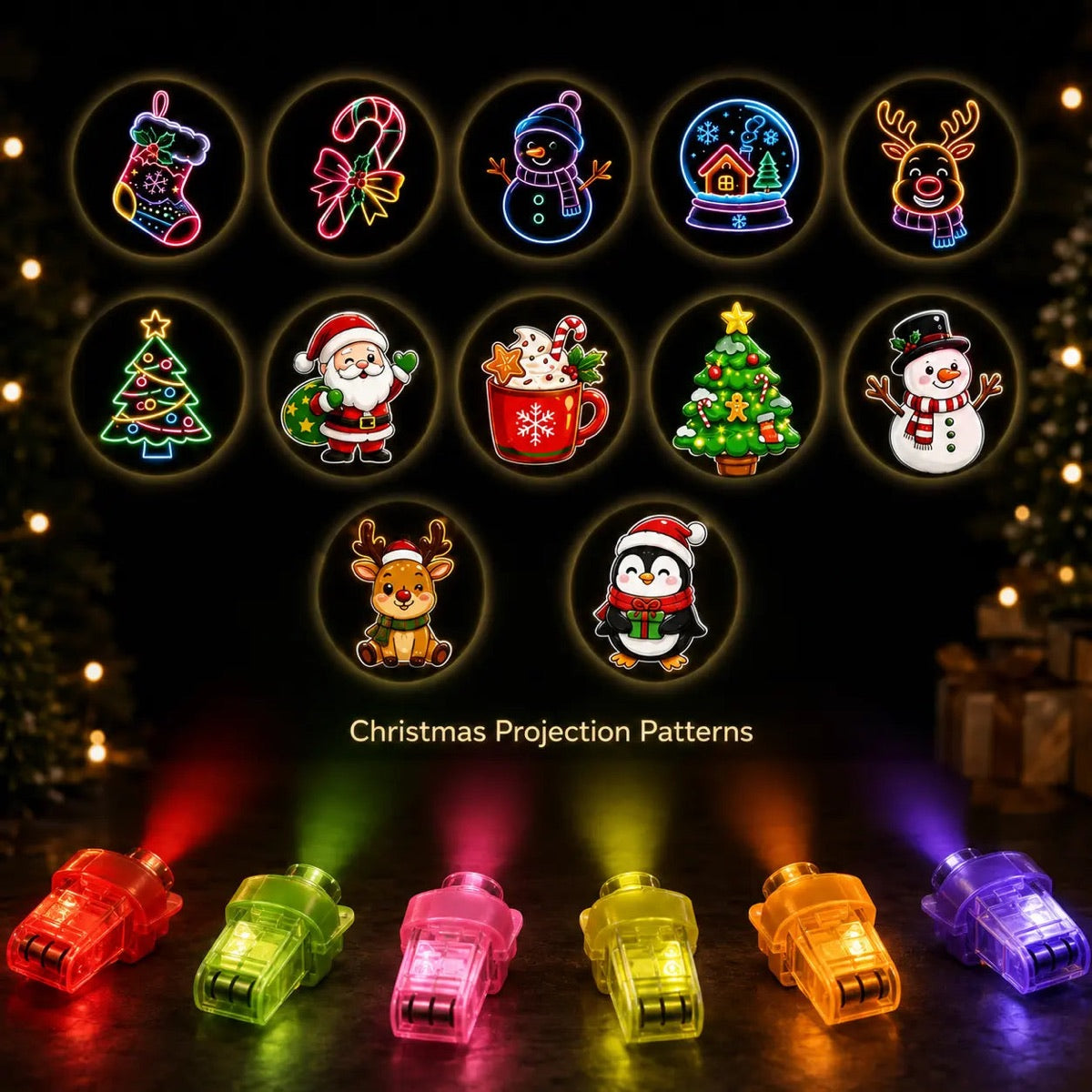 Halloween LED Finger Projector Rings – Spooky Light-Up Party Favors & Trick-or-Treat Goodie Bag Fillers for Kids