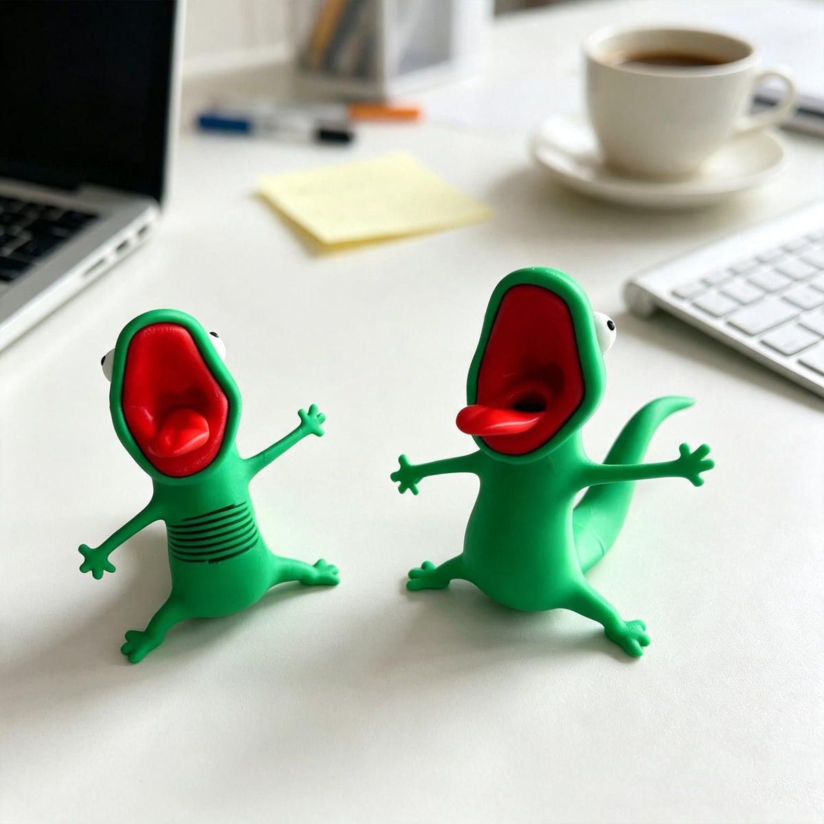 3D Printed Shaking Spring Lizard Fidget Toy | Funny Wobble Desk Decor, Stress Relief Sensory Toy & Novelty Gift