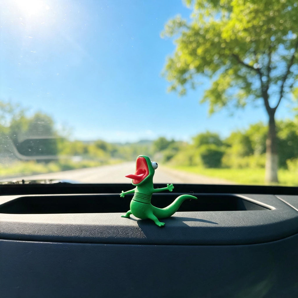 3D Printed Shaking Spring Lizard Fidget Toy | Funny Wobble Desk Decor, Stress Relief Sensory Toy & Novelty Gift
