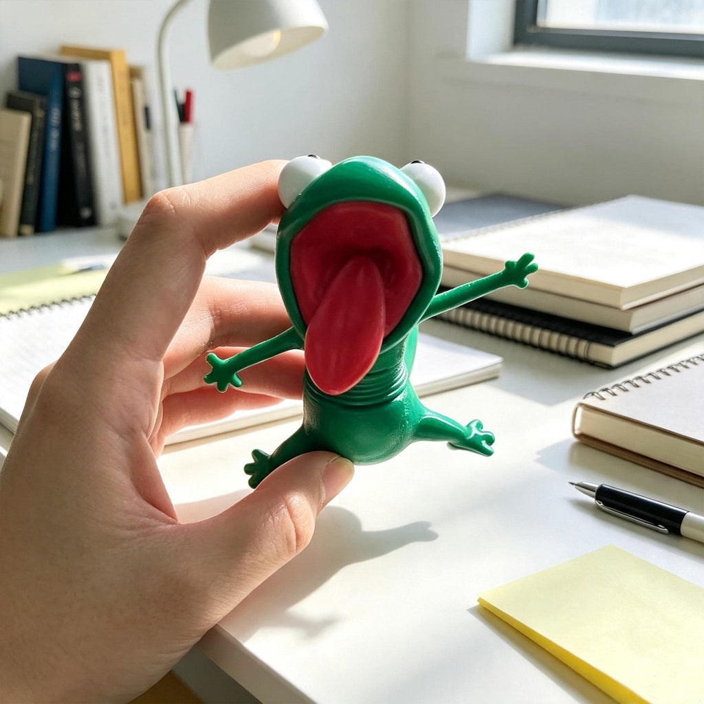 3D Printed Shaking Spring Lizard Fidget Toy | Funny Wobble Desk Decor, Stress Relief Sensory Toy & Novelty Gift