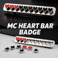 Pixel Heart Health Bar Pin, Funny Worker & Social Battery Status Brooch, Creative Enamel Badge for Backpack Jacket Shirt, Gamer Style Gift