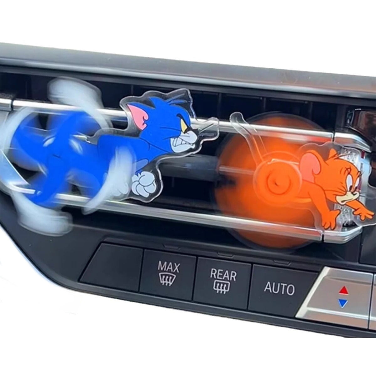 Cat & Mouse Car Air Vent Spinner, Acrylic Car AC Vent Clip Decoration