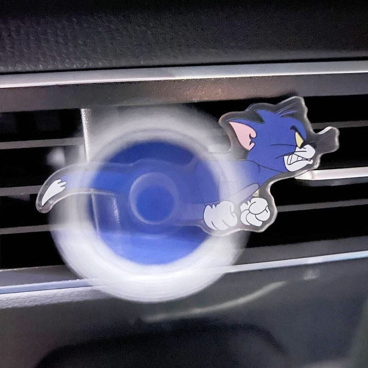 Cat & Mouse Car Air Vent Spinner, Acrylic Car AC Vent Clip Decoration