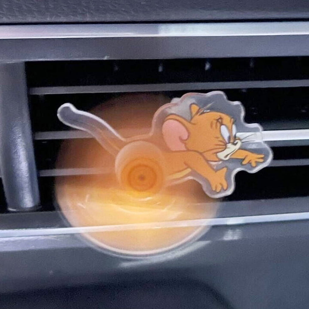 Cat & Mouse Car Air Vent Spinner, Acrylic Car AC Vent Clip Decoration