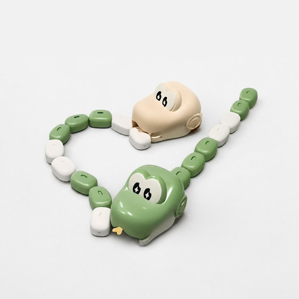 Remote Control Snake Game Toy, Cute Pixel-Style Slithering Floor Toy for Kids and Family Play