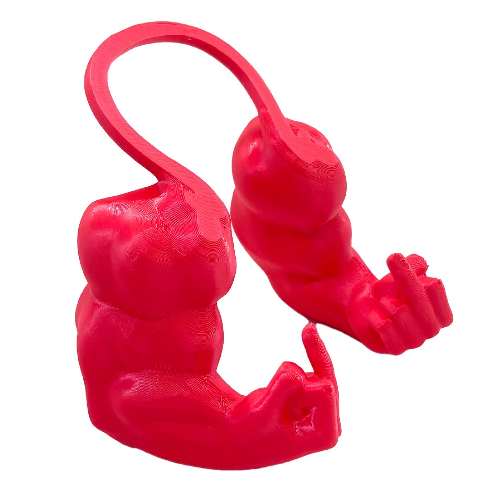 Cat Muscle Arm with Middle Finger 3D Printed Hulks Muscle Cat Arm for Neck