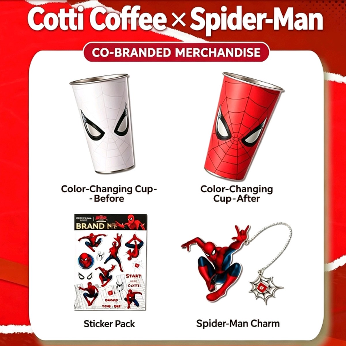 Web Hero Color Changing Tumbler with Lid & Straw, 500ml/700ml Temperature-Reactive Cup for Coffee, Soda, Water & Iced Drinks