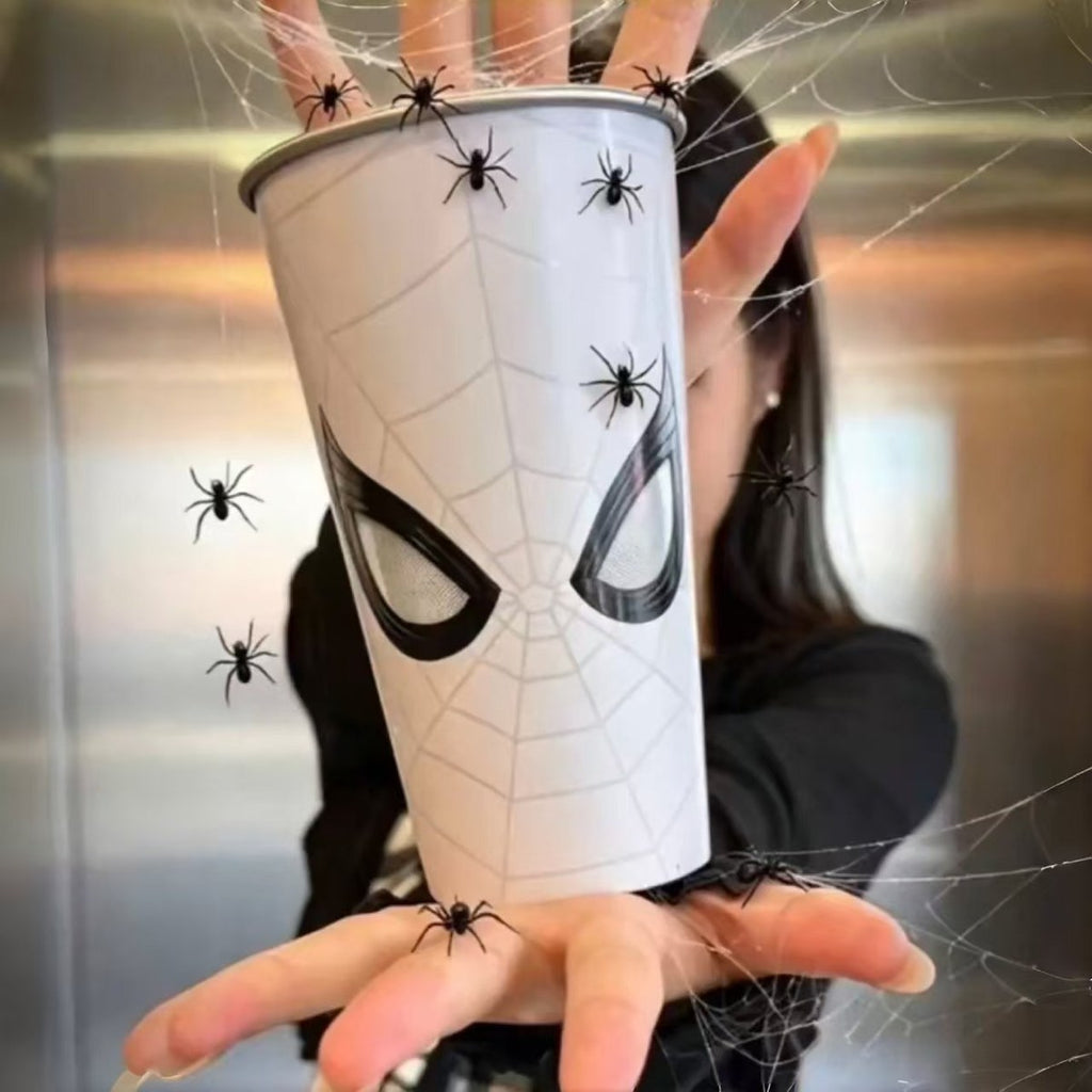 Web Hero Color Changing Tumbler with Lid & Straw, 500ml/700ml Temperature-Reactive Cup for Coffee, Soda, Water & Iced Drinks