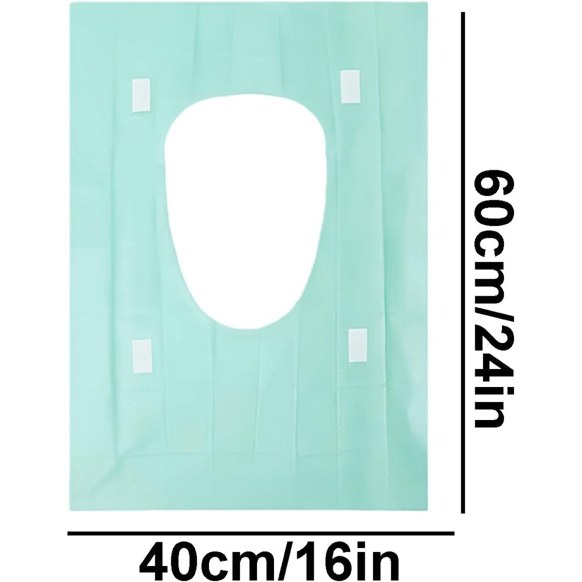 Disposable Toilet Seat Covers, Large 16 x 24 Inch, Individually Wrapped Foldable Travel Covers for Public Restrooms