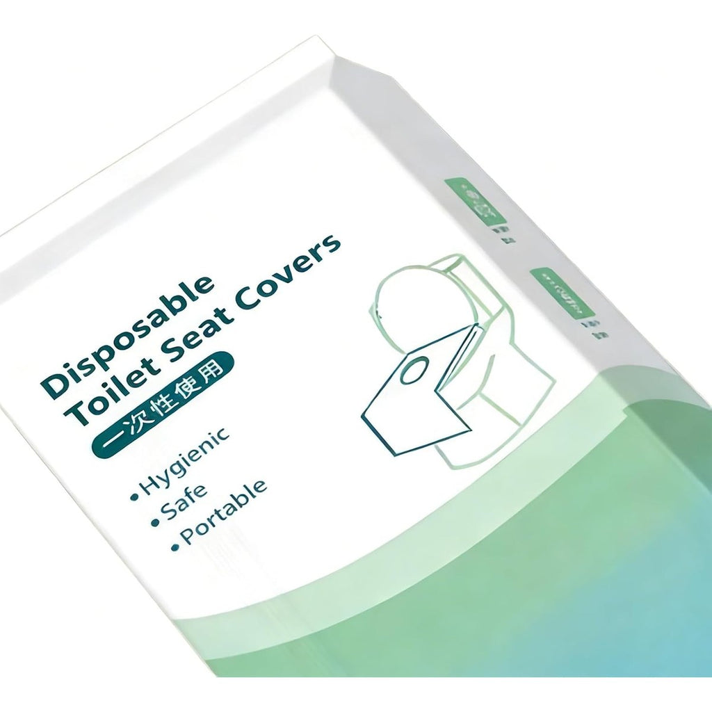 Disposable Toilet Seat Covers, Large 16 x 24 Inch, Individually Wrapped Foldable Travel Covers for Public Restrooms