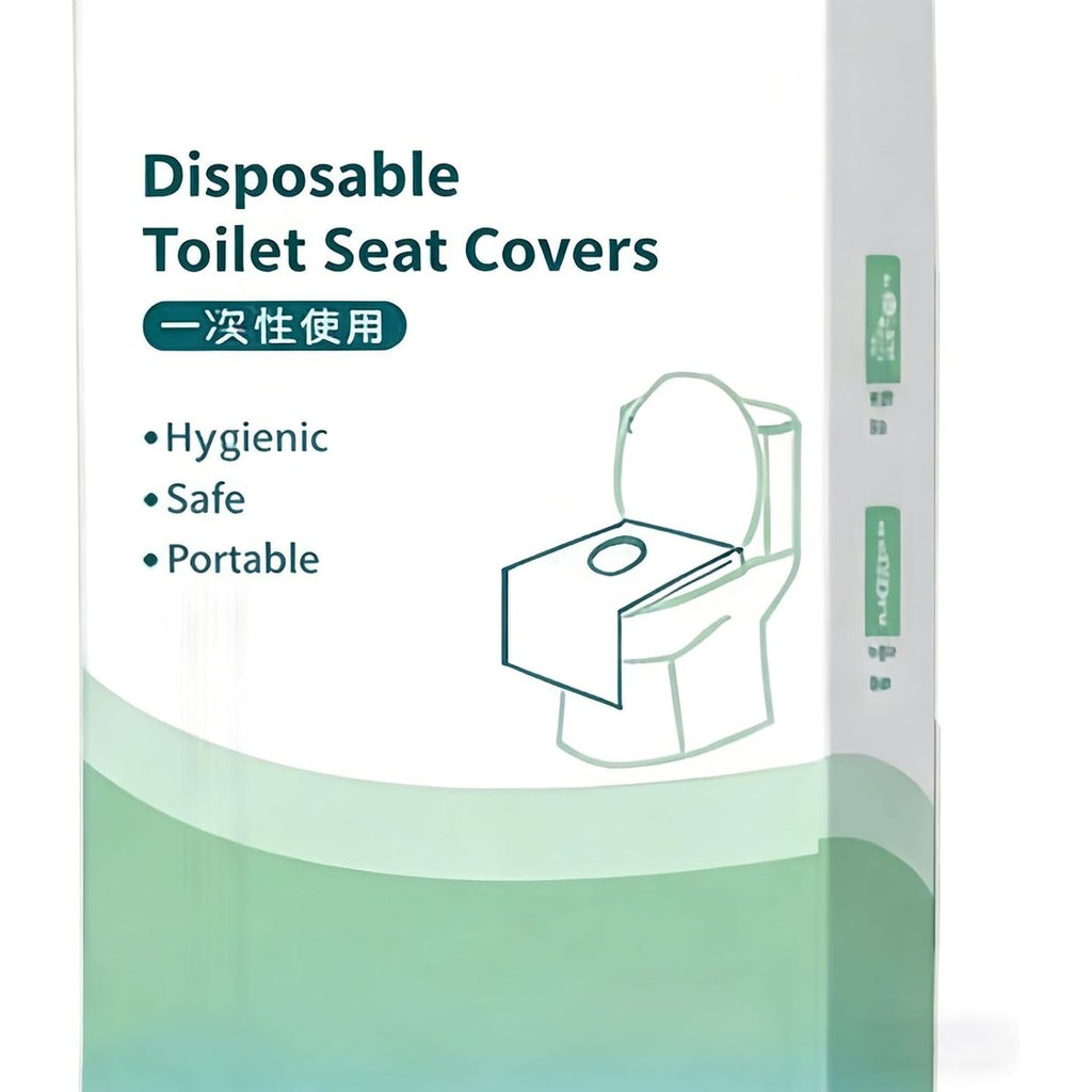 Disposable Toilet Seat Covers, Large 16 x 24 Inch, Individually Wrapped Foldable Travel Covers for Public Restrooms